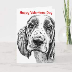 Cartão De Festividades BRITTANY SPANIEL - Custom Valentines Day Card