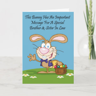 Cartão De Festividades Brother Sister In Law Jelly Bean Humor Easter Card