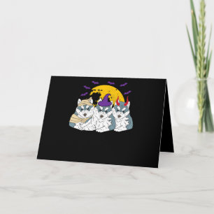 Cartão De Festividades Bruxa múmia cachorro husky siberiano presente de