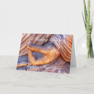 Cartão De Festividades Buddhist hand mudra New Year