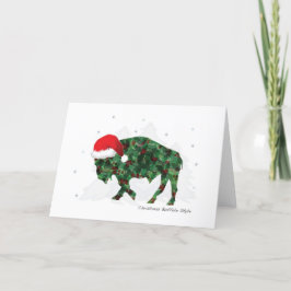 Cartão De Festividades Buffalo Natal
