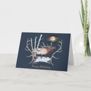 Cartão De Festividades Bugling Bull Elk
