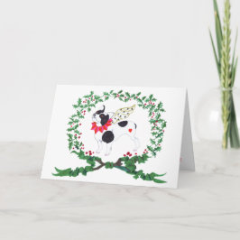 Cartão De Festividades Buldogue francês que DESCASCA PARA a ALEGRIA!