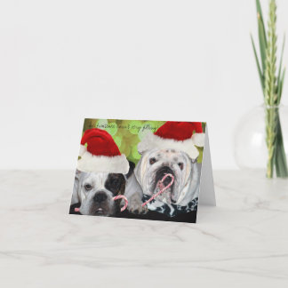 Cartão De Festividades Buldogues