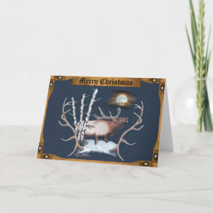 Cartão De Festividades Bull Elk