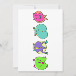 Cartão De Festividades Bumbuns Coloridos de Hamster