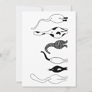 Cartão De Festividades Bumbuns de gatos