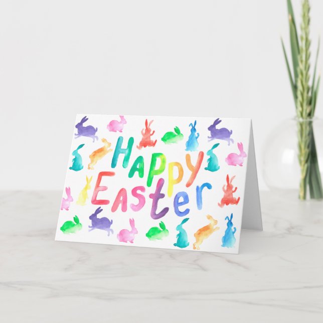 Cartão De Festividades Bunnies (Frente)