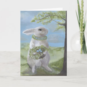 Cartão De Festividades Bunny Card w/Greeting