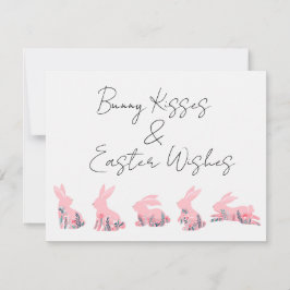 Cartão De Festividades Bunny Kisses e Páscoas