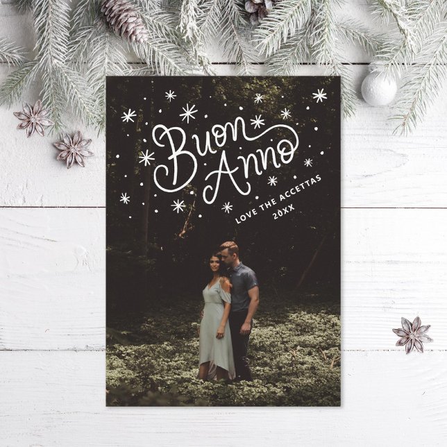 Cartão De Festividades Buon Anno - Foto do Ano Novo Italiano (Criador carregado)