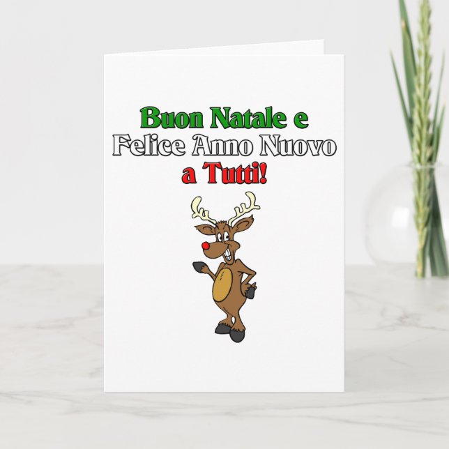 Cartão De Festividades Buon Natale a Tutti (Frente)