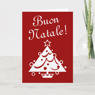 Cartão De Festividades Buon Natale Christmas card Italian xmas greeting