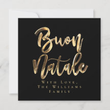 Buon Natale Elegant Black Script Italiano