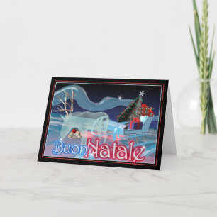 Cartão De Festividades Buon Natale -Merry Christmas
