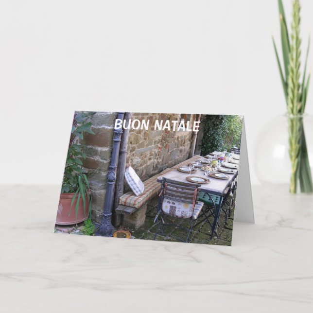 CARTÃO DE FESTIVIDADES BUON NATALE - NATAL ITALIANO (Frente)