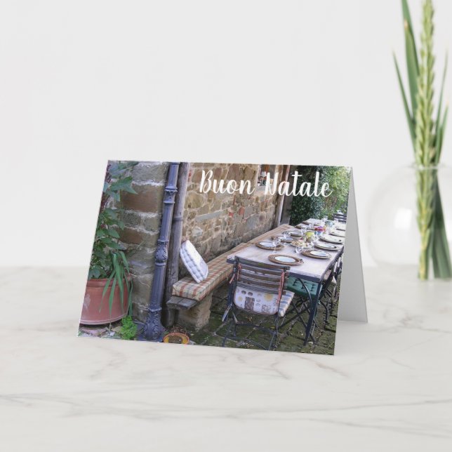 CARTÃO DE FESTIVIDADES BUON NATALE - NATAL ITALIANO (Frente)