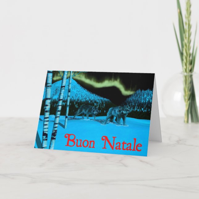 Cartão De Festividades Buon Natale - patrulha da noite (Frente)