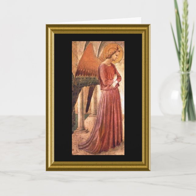 Cartão De Festividades Buon natale - Salve Maria em italiano (Frente)