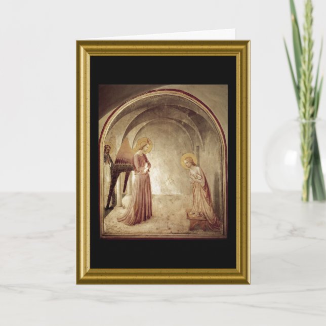 Cartão De Festividades Buon natale - Salve Maria em italiano (Frente)