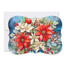 Buquê de Poinsettia Adicionar Assinatura e Saudaçã