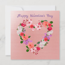 Buquê Floral De Amor Em Forma De Coração