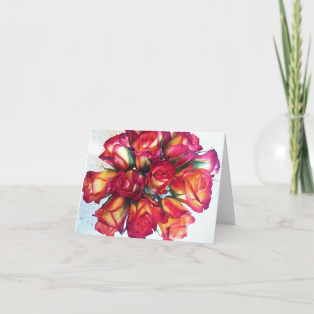 Cartão De Festividades Buquê Notecards (Frente)
