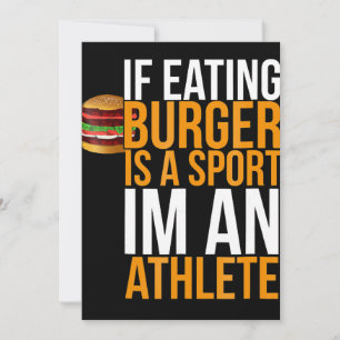 Cartão De Festividades Burger Hamburger CHURRASCO Humor Engraçado Pun Id