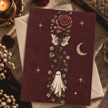Burgundy Ghost Rose Celestial Gótico
