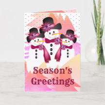 Burgundy Snowman Com Bolinhas