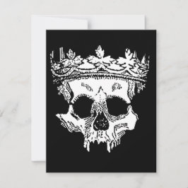 Cartão De Festividades Cabeça de Esqueleto Assustadora num