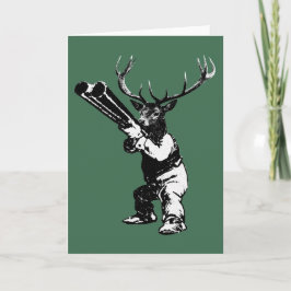 Cartão De Festividades caça aos veados