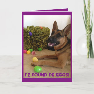 Cartão De Festividades Caçador de ovos