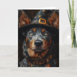 Cartão De Festividades Cachorro Boiadeiro no Halloween