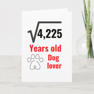 Cartão De Festividades Cachorro de 65 anos transou feliz aniversário