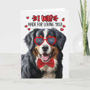 Cartão De Festividades Cachorro de Montanha Bernese feito por amar você N