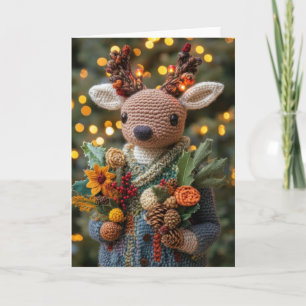 Cartão De Festividades Cachorro de Natal Cortado