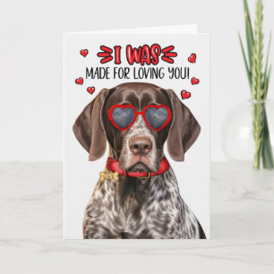 Cartão De Festividades Cachorro de Ponteiro Alemão Amar-Te Namorados