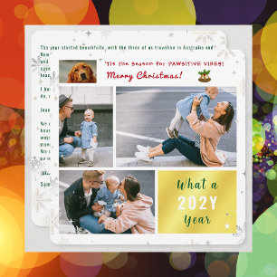 Cartão De Festividades Cachorro Engraçado Gato Pawsitive 4 Fotografias - 