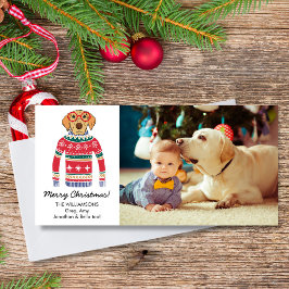 Cartão De Festividades Cachorro Engraçado Passou a Foto Personalizada Do 