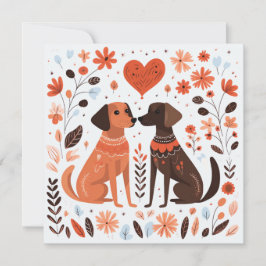 Cartão De Festividades Cachorro Escandinavo Cachorro Puppy Lover Namorado