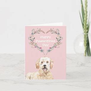 Cartão De Festividades Cachorro Golden Doodle Dia dos Namorados