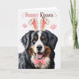 Cartão De Festividades Cachorro-legítimo da montanha Bernese na Páscoa de