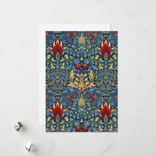 Cartão De Festividades Cachorro, pontos infinitos por William Morris