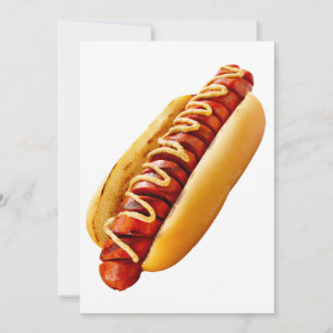 Cartão De Festividades Cachorro-quente do SlipperyJoe's com vibe de churr