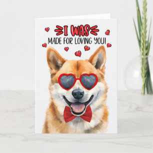 Cartão De Festividades Cachorro Shiba Inu feito por amar você Namorados
