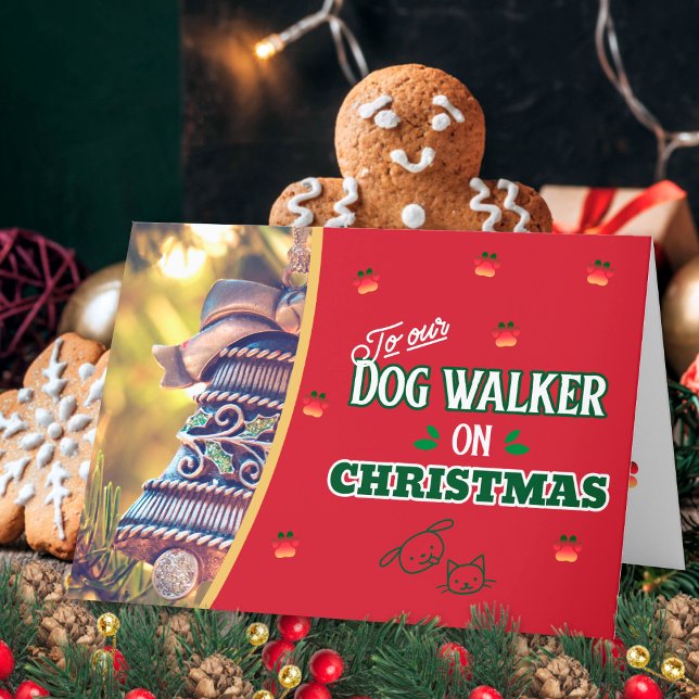 Cartão De Festividades Cachorro Walker no Natal, Feriado de Cachorro (Criador carregado)