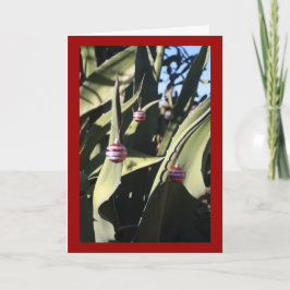 Cartão De Festividades Cacto da árvore de Natal