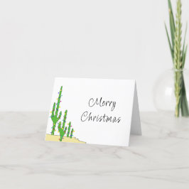 Cartão De Festividades Cacto de Natal Sudoeste Desertico 