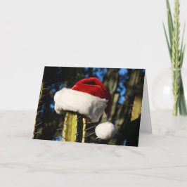 Cartão De Festividades Cacto Feliz Natal